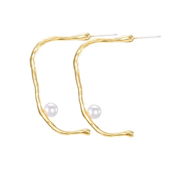 

Woman Personality Irregular Hyperbole Creative Unique Fresh Water Pearl Earring