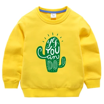 

Children Hoodies T-Shirt Clothing Sweater Long Sleeves Baby Boys Girls Kids Cartoon Autumn Toddler Cotton Print Clothes