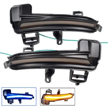 

Side Wing Rearview Mirror LED Bicolor Turn Signals Light Indicator Lamp Blinker Fit For Skoda Superb B8 MK3 III 3V A7 2016-2019