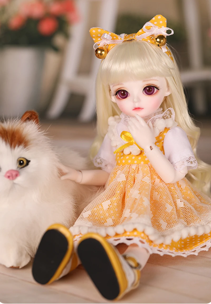 Новое поступление, полный набор, 1/6, BJD кукла, милая Miyo, кукла из смолы, для маленькой девочки, подарок на день рождения