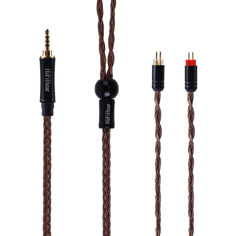 HiFiHear 16 Core посеребренный кабель 2,5/3,5/4,4 мм балансный кабель с MMCX/2pin разъем для ZS10 ZS6 AS10 V90 BL0N BL-03 - Цвет: 2PIN 2.5