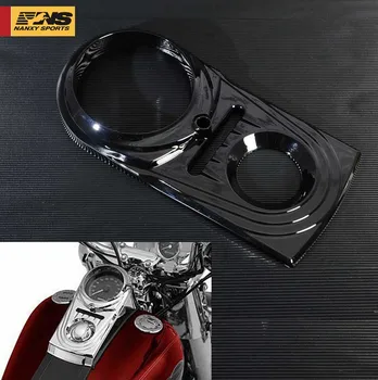 

Black Motorcycle Dash Panel Insert Cover Trim Case for Harley Softail Fatboy FLS FXS Dyna 1993-2015