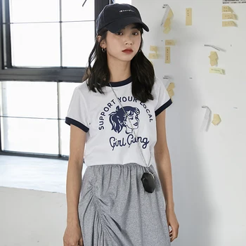 

Make a large number of spot joker blazer han edition printed ins port of cultivate one's taste super fire cec short sleeve T-shi