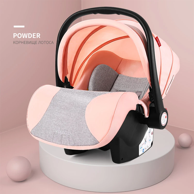 Powder Высокая Ландшафтная тележка, специальное автомобильное сиденье, безопасное паровое сиденье, поддерживающая корзина, переносное автомобильное кресло, расстегивающееся детское автомобильное кресло - Цвет: Powder