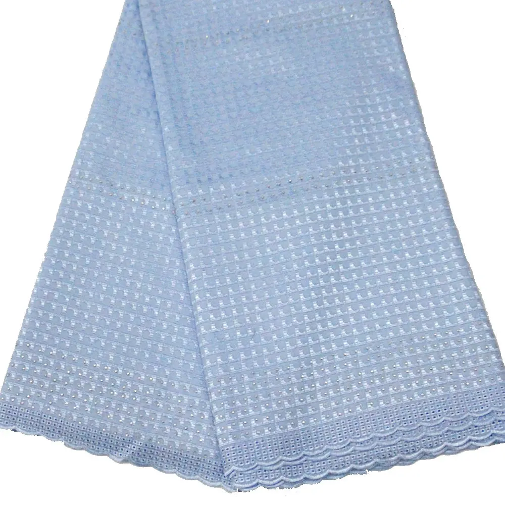 

Latest African Polish Fabric Laces 2019 High Quality Lace with Stones Fashion Embroidered Swiss Voile Lace Fabric 5 Yards