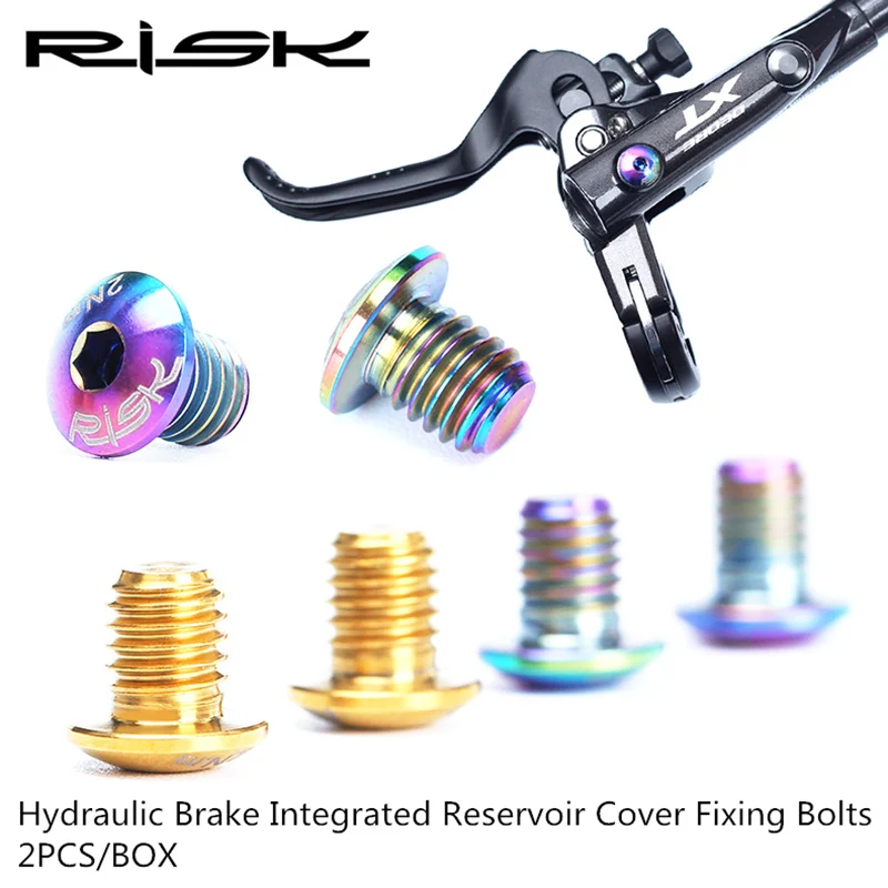 Mountain Bicycle Disc Brake Bicycle Disc Brake Mountain Bike Disc Brake Oil Cylinder Lid Bolts for Shimano Bike Brake Lever Titanium Disc Fixed Screw Bicycle Hydraulic Brake Bolt