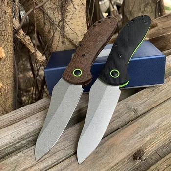 

High-quality Folding knife self-defense butterfly Tactical knife pocket knife 550CPM-20CV linen fiber blade + g10 Handle