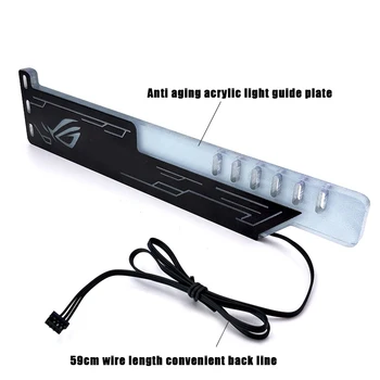 

LED Acrylic Graphics Card Bracket Use for Brace GPU RGB Sync Light Use Fix Video DIY Computer Game Chassis DJA88