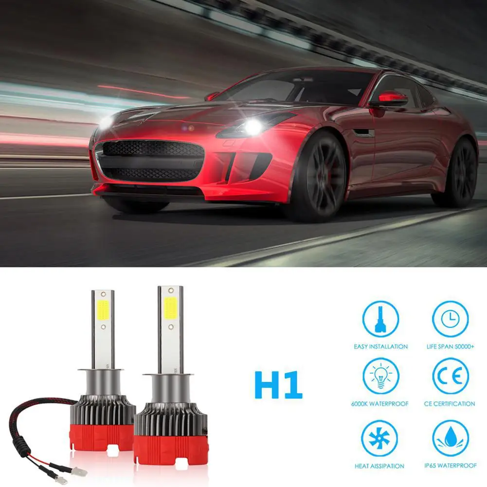2 шт. светодиодный автомобильный светильник 120W 12000LM мини сборка H1 H7 H4 H8/H9/H11 9005 9006 автомобилей головной светильник тумана светильник