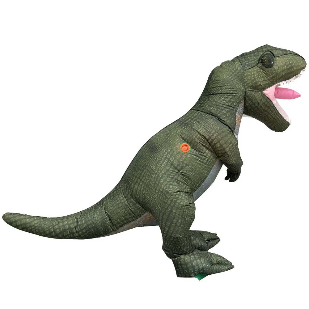 Новейший взрослый T-Rex динозавр надувной костюм Хэллоуин косплей надувной костюм динозавра Необычные платья для косплея динозавра