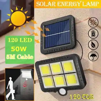 

50W COB Solar Power Light Split Type Motion Sensor Outdoor Wall Lamp Waterproof IP65 Energy Saving Solar Garden Lamps