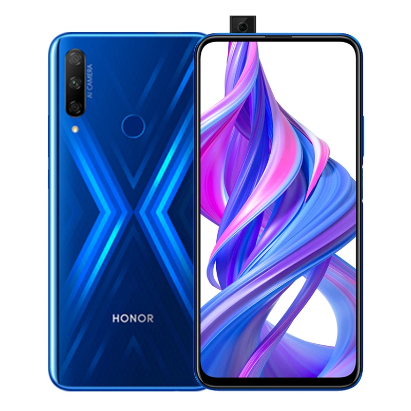 Глобальная версия Honor 9X 6 ГБ 128 Гб Смартфон 48MP Тройная камера мобильный телефон