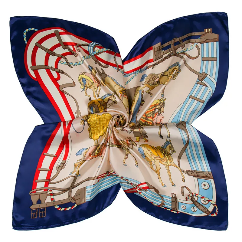 90cm-War-Horse-Belt-Square-Scarf-2019-New-Fashion-Women-Silk-Scarf-Luxury-Brand-Hijab-Shawl (4)