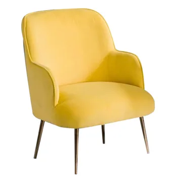 

Nordic single sofa dessert lazy light luxury mini pink table and chair combination three-piece balcony bedroom small sofa