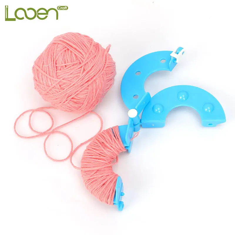 1 Set 8 Pcs Round Pompon Handcraft Knitting Tools 4 Sizes Pompom Marker Ball DIY Weave For Handmade Sewing Tools Random Color