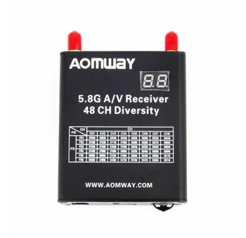 

2017 New Aomway 5.8G 48CH AV Audio/Video Double Receiver DVR Recorder w/Cable for FPV Quadcopter Drone