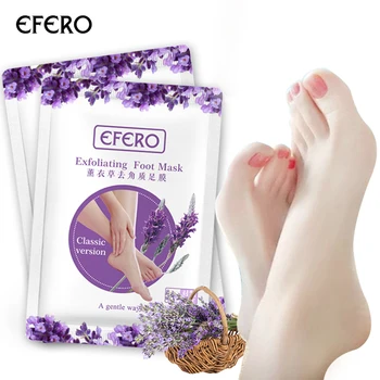 

EFERO 7pair Exfoliating Feet Mask for Legs Peel Foot Mask Dead Skin Nourishing Socks for Pedicure Socks Cracked Heels Repair