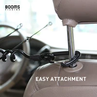 Booms Fishing VTC Vehicle Rod Transport Cord Headrest Mount Coiled Rod Holder Fishing Rod Gear Holder Vehicle Fishing Rod 4