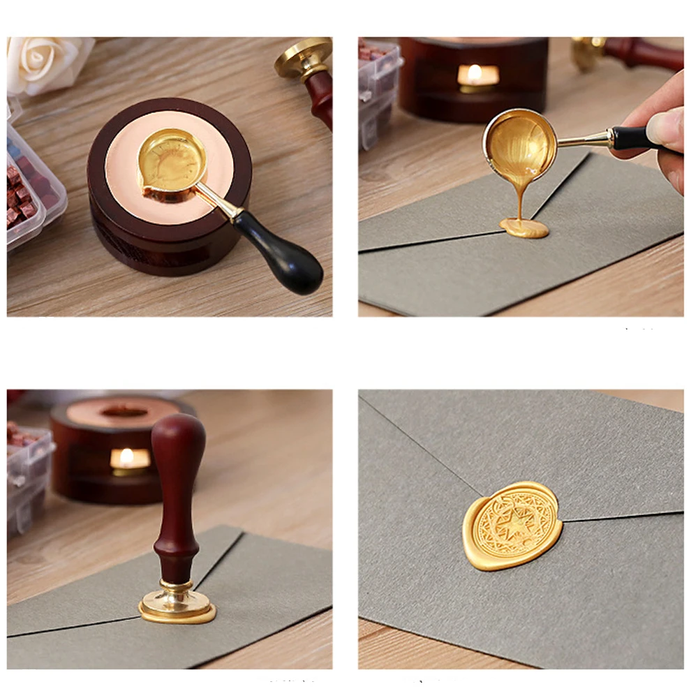 Sealing Wax Beads 100Pcs in pack 35g DIY Seal Stamp Scrapbooking Invitation Wedding Envelope