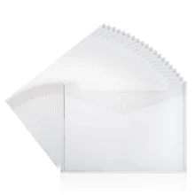 40 шт прозрачный пластиковый водонепроницаемый конверт папка с кнопкой закрытия, проект конверт папка, размер А4