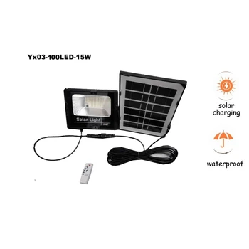 

100/75 Led Solar light lamp floodlight Lights Outdoor LED Wall with Remote Controller Waterproof Security for Street Garden Yard