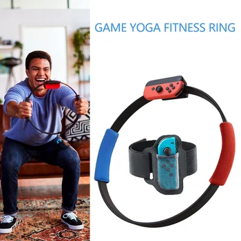 

Switch Somatosensory Yoga Fitness Ring Anti-Slip Grips Adjustable Leg Strap For Nintend Switch Joy-con Ring Fit Adventure Game