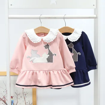 

Autumn Dress Idea Fish Brand Childrenswear Girls Korean-style Cute Coat 18004