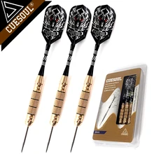 Cuesoul 3 шт. Профессиональный Сталь Совет Дартс 22 г 15.5 см с Алюминий Dart Валы и тигр Дарт Перелёты