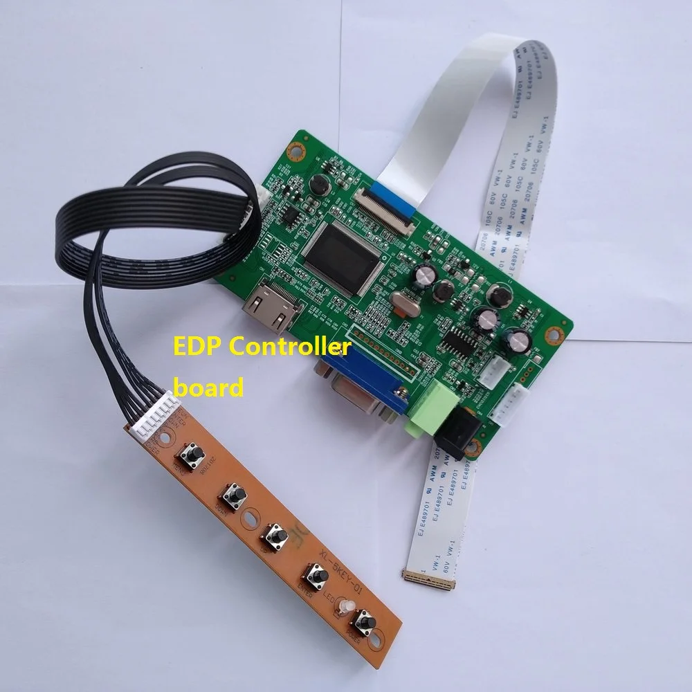 Для B140HAN01.7 ЖК-драйвер 30Pin 1920X1080 HDMI DIY комплект VGA экран дисплей плата контроллера монитор EDP светодиодный 14"