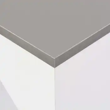 

vidaXL Bar Table with Moveable Shelf White 138x40x120 cm