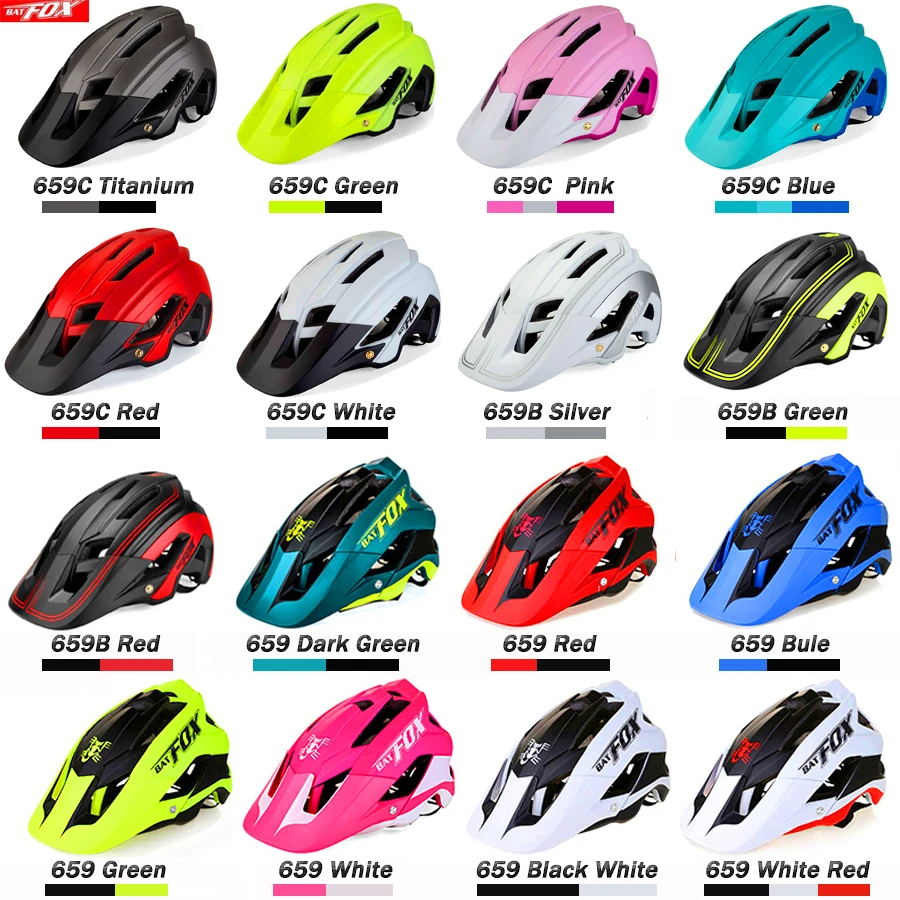 BATFOX 2019 Bicycle Helmet Men Women Road Mountain MTB Helmet Ultralight Integrally-molded Cycling Helmet Casco Ciclismo