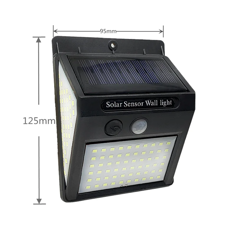100 LED Super Bright Outdoor Solar Lamp Waterproof 3 Modes Motion Sensor Human Induction Solar Garden Light Yard Garage Lights solar ground lights