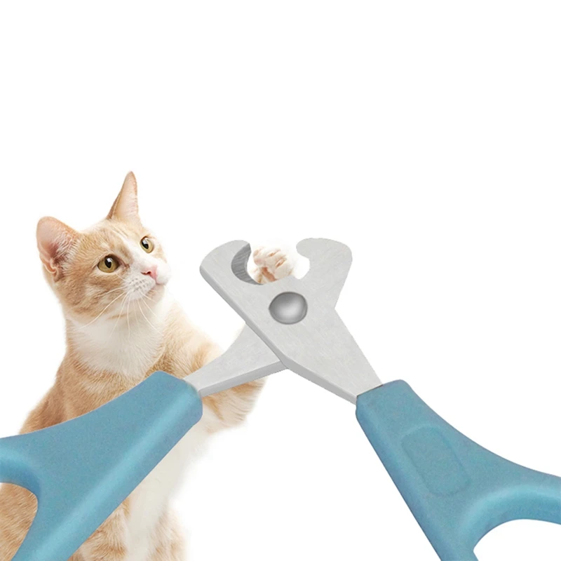 Pet Нержавеющая сталь машинки для стрижки ногтей, кошек, коготь резки Уход за лошадьми ножницы с Пластик ручка для ногтей, для маникюра