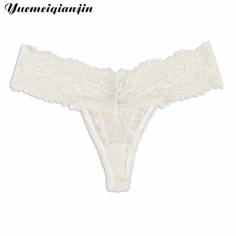 White 2 шт., кружевное сексуальное женское нижнее белье, трусы для женщин, трусики стринги, трусы чистого цвета, открытые белые кружевные трусики - Цвет: White