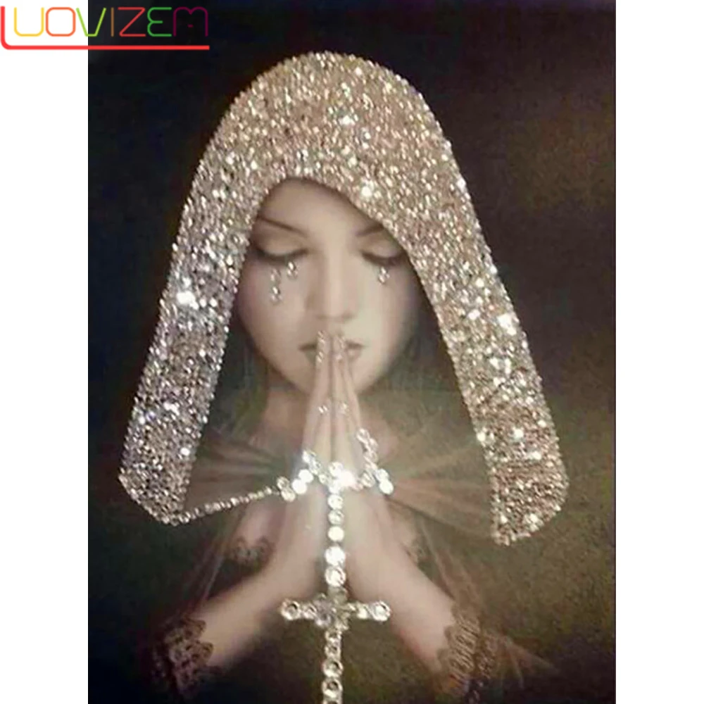 

Icons Diamond Embroidery Diamond Painting New Round Stones Girls Pictures with Rhinestones Diamond Mosaic Beadwork