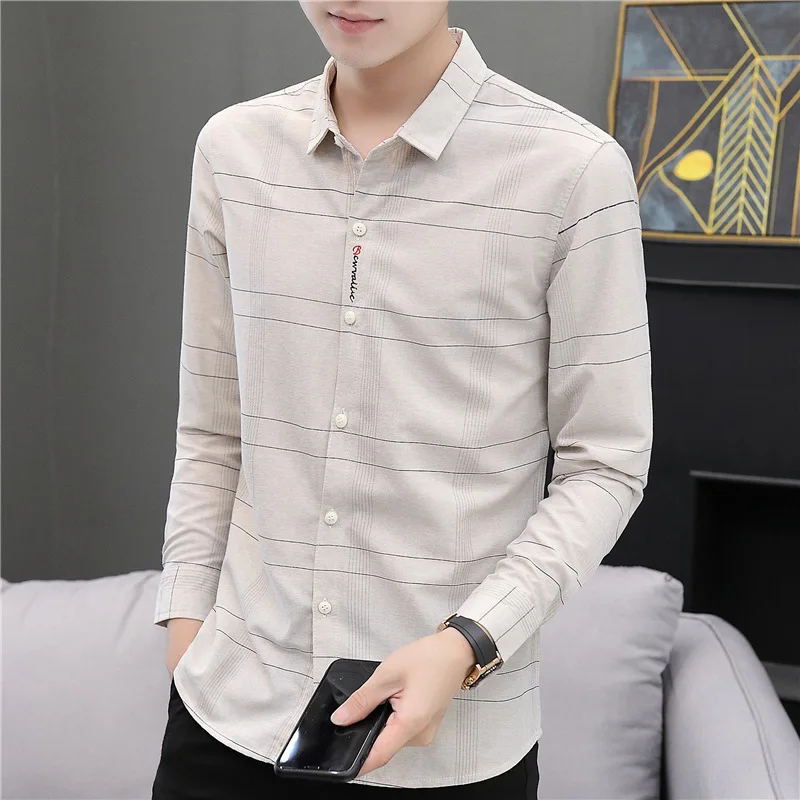 

Мужская рубашка с отложным воротником, Повседневная дышащая рубашка с длинными рукавами и принтом Youth, оригинальный сетчатый кардиган