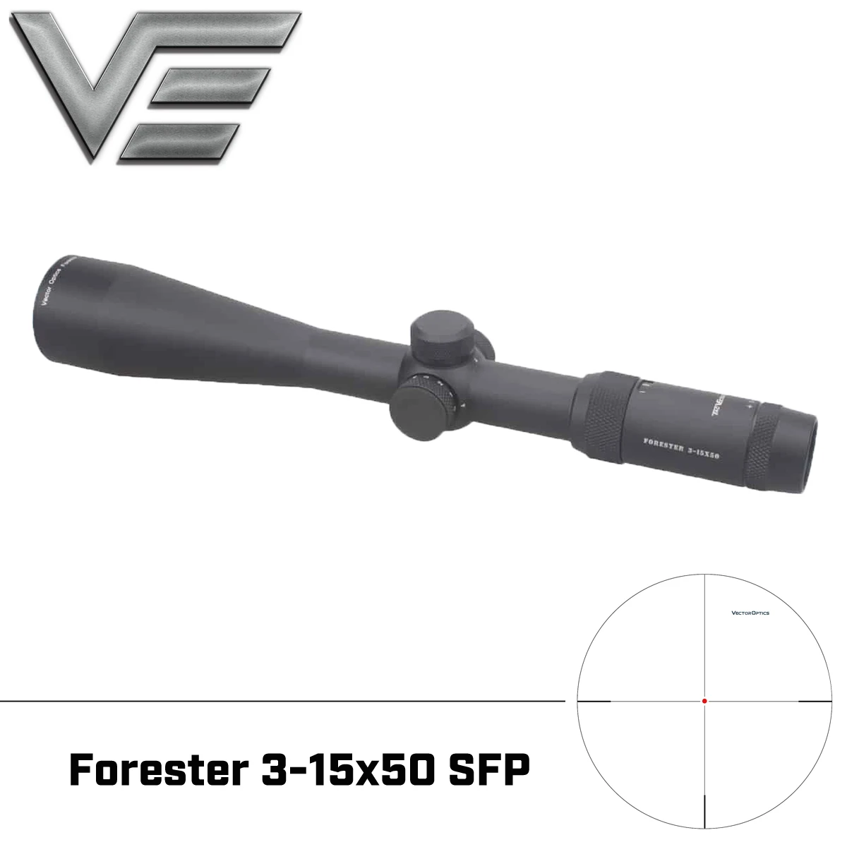 Векторная оптика Forester 3 15x50 ИК прицел супер яркий чистый бесedgeless изображение