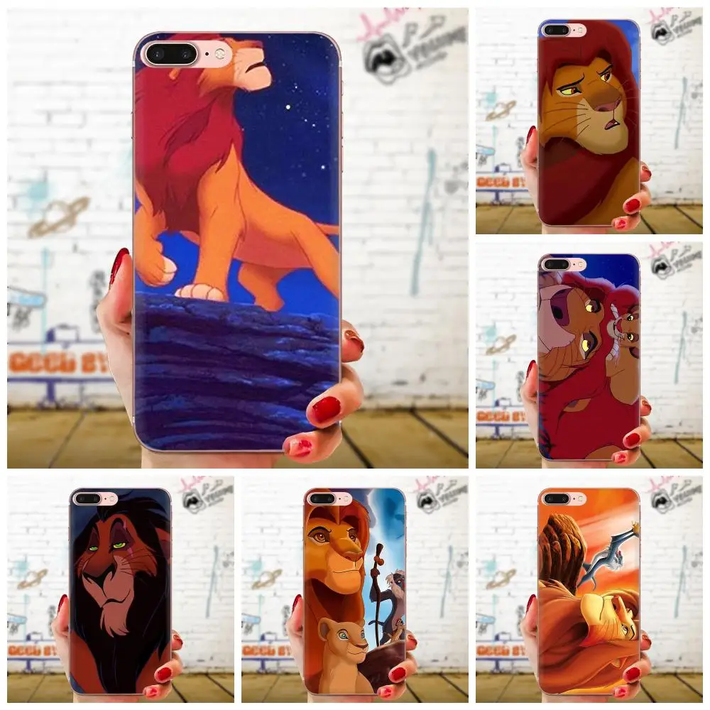 Lion King для Apple iPhone 11 Pro X XS Max XR 4 4s 5 5C 5S SE 6 6S 7 8 Plus Мягкий Силиконовый ТПУ прозрачный