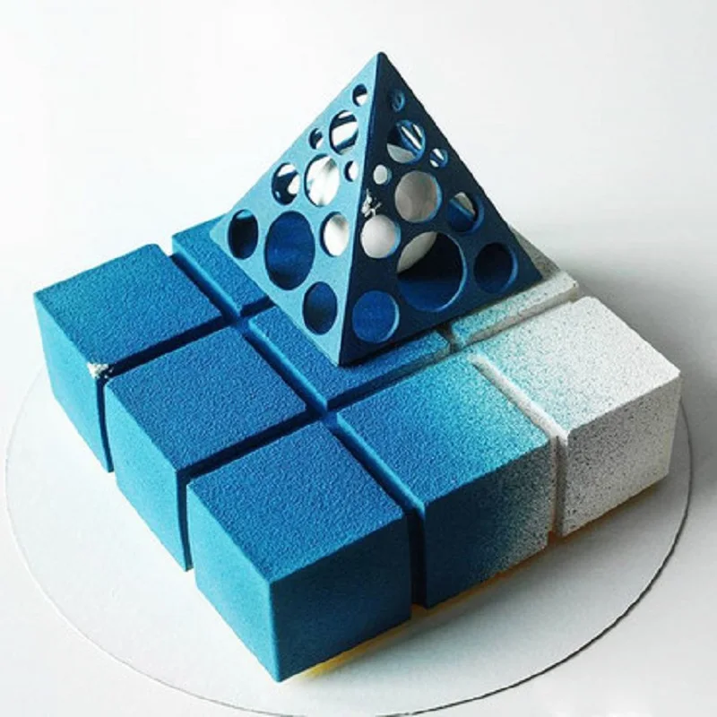 FUNBAKY квадратная форма мусс силиконовая форма для торта инструменты для выпечки силиконовая форма для выпечки 3D форма для десерта