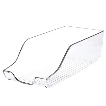 

Plastic Refrigerator Storage Box Container Portable Food Fruit Fridge Storage Drawer Food Container for Home Transparent A50