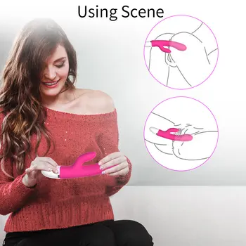 7+7 Speeds G Spot Vibrators for Women Dildo Toy Rabbit Vibrator Vaginal Clitoral Massager Female Masturbator Sex Toys for Woman 3