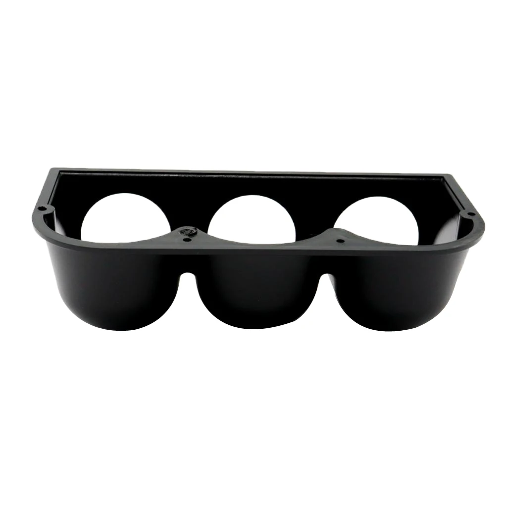 Easy Install Safety 2inch Car 3 Hole Pod Gauge Meter Mount Holder Black