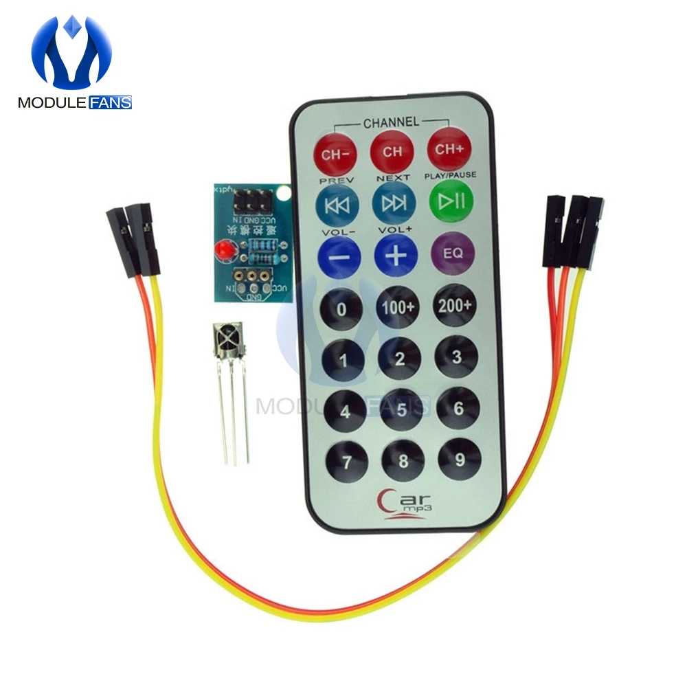 2PCS HX1838 Infrared IR Wireless Remote Control Module VS1838 For Arduino DIY
