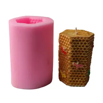 

New DIY 3D Bee Nest Silicone Candle Molds for Candle Making Candle Form Fondant Cake Mould Pudding Mold Baking Decoration Tool