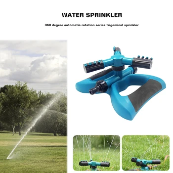 

Garden Sprinkler Saving Watering Irrigation Tool Kits 360 Rotating 3 Nozzle Lawn Garden Irrigation Water Sprinkler