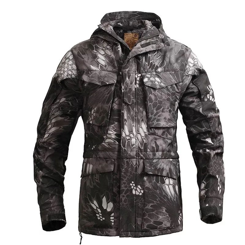

JIN EAGLE Men Spring Autumn US Army M65 Military Windbreaker Jacket Trench Coats Hoodie Casaco Masculino Northface Jacket