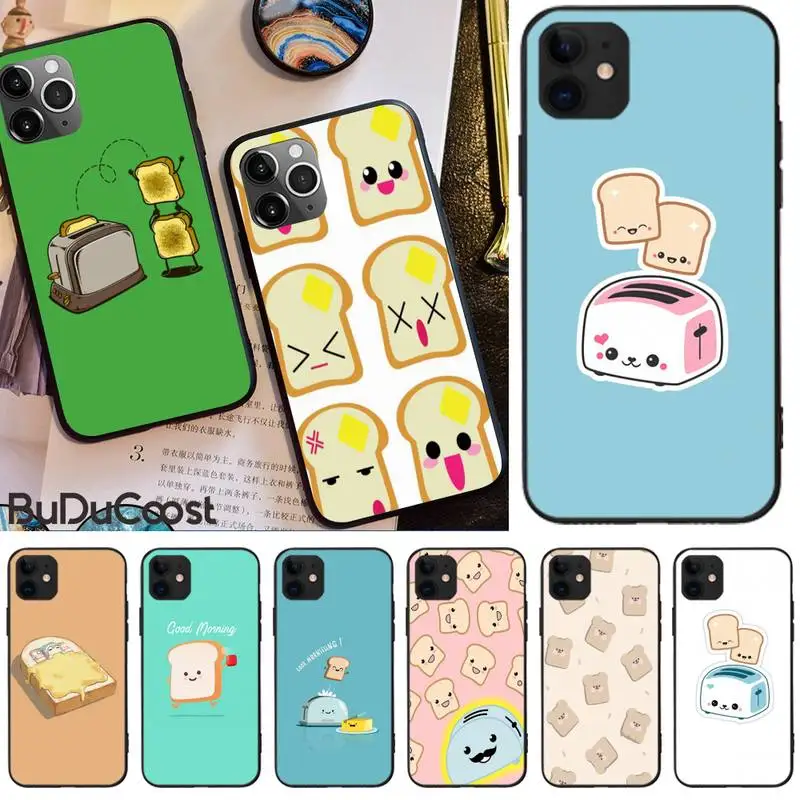 

Jomy INS simple cute toast bread bunny Phone Case For iphone 5C 5 6 6s plus 7 8 SE 7 8 plus X XR XS MAX 11 Pro Max Cover