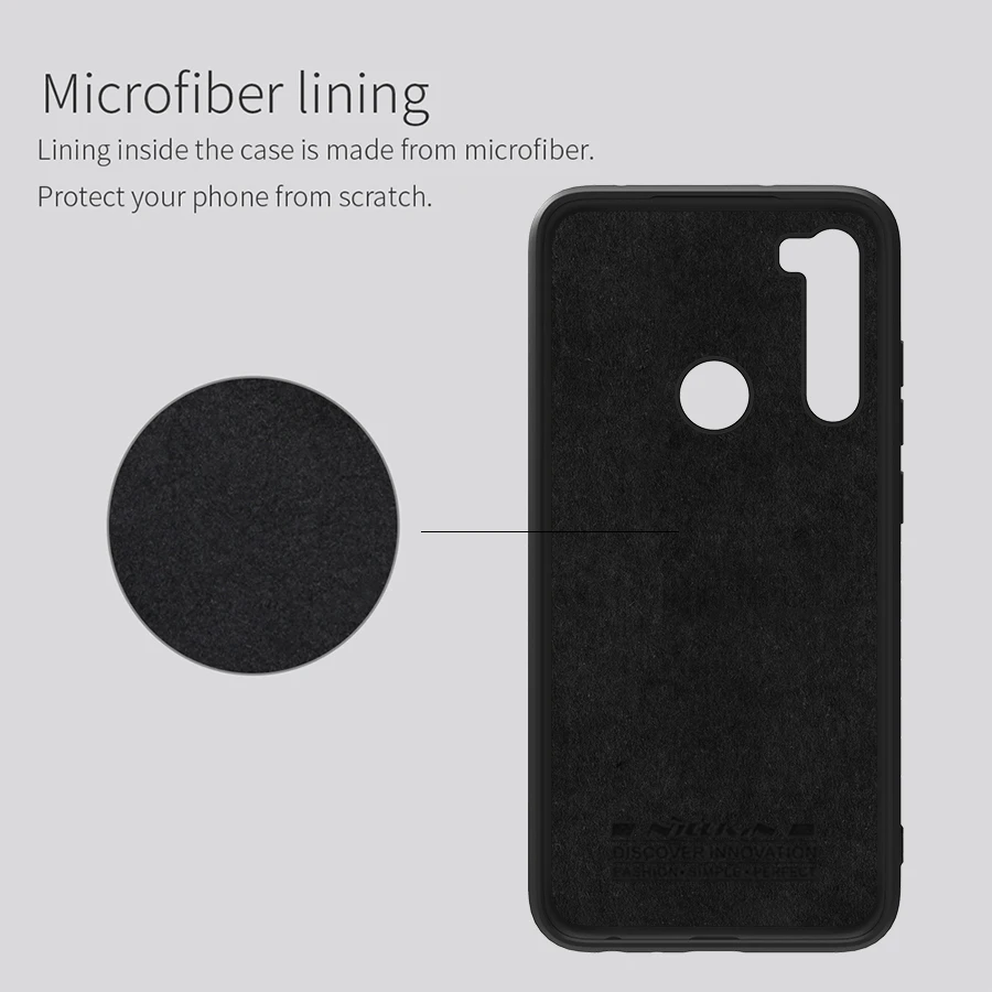 NILLKIN для Xiaomi redmi note 8 pro Чехол Силиконовый Гладкий протектор задняя крышка redmi note 8 чехол глобальная версия 6,3/6,53