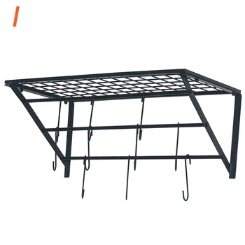 

Kitchen Storage Container Kitchen Storage Organiser Organizer Box Organizers Wrought Iron Kitchen Pot Rack Wall Shelf WXV Sale