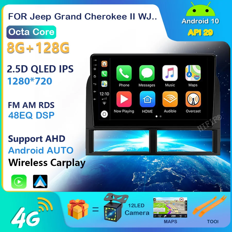 For Jeep Grand Cherokee II WJ 1998 - 2004 Car Radio Multimedia Video Player Navigation GPS Android No 2din 2 din dvd | Автомобили и